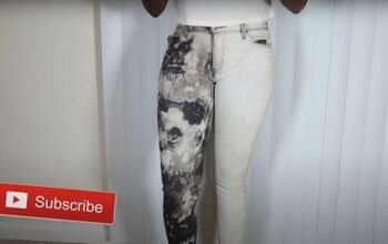 How to DIY the Half Bleached Jeans TikTok Trend at Home