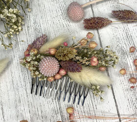 Easy DIY Dried Flower Hair Slide Tutorial
