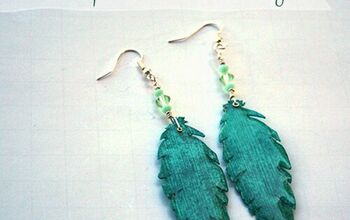 Make Paper Feather Earrings