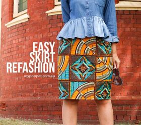 Easy Skirt Refashion & Hemming Tutorial