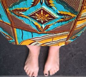easy skirt refashion hemming tutorial