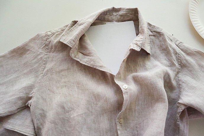 linen shirt makeover from dull to dazzling in under 1 hour