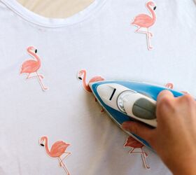 diy htv shirt ideas flamingo and pom pom t shirt
