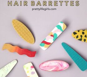 how to make polymer clay hair barrettes with the silhouette curio