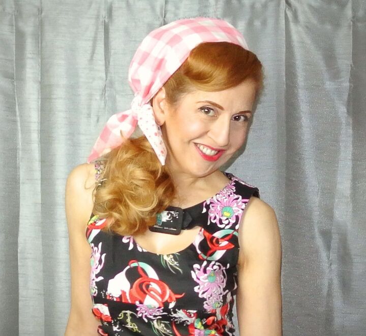 how to create a retro 1950s headscarf look
