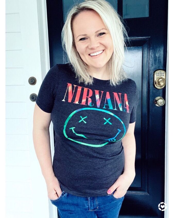 sharing 6 different graphic tees for spring and summer, Nirvana tee