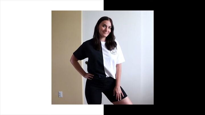 Make A Customized Half And Half T Shirt In 2 Simple Steps Upstyle Make A Customized Half And Half T Shirt In 2 Simple Steps Upstyle