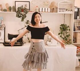 Gorgeous in Gingham: DIY Ruffle Wrap Skirt