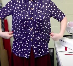 diy thrift flip turning a boring blouse into a 30s glam piece, Easy DIY thrift flip