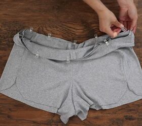 make the comfiest lounge shorts with bias trimming, How to make lounge shorts