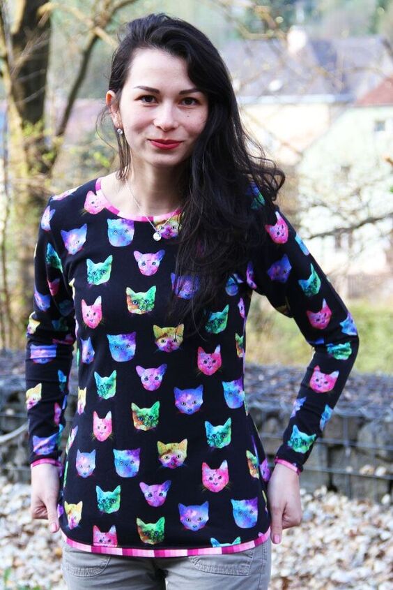 how to sew women s sweatshirt wild cat version no 3