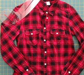 How to Add Cold Shoulders to a Flannel Shirt in 1 Hour | Upstyle