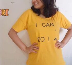 make a crossover mango t shirt in just 30 minutes, Before