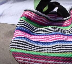 make a diy beach bag from dollar store products, Easy DIY beach bag