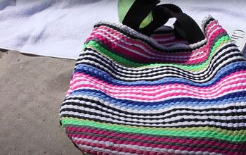 Make a DIY Beach Bag From Dollar Store Products