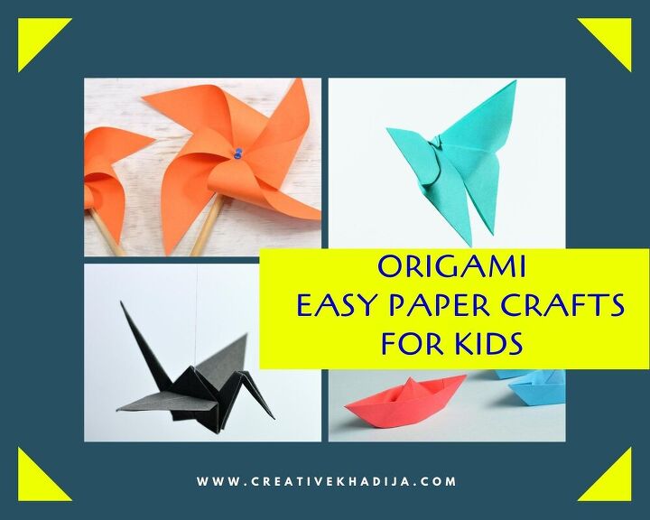 5 minute crafts for kids diy girls hair clip, Easy Origami for Kids Arts and Crafts Projects