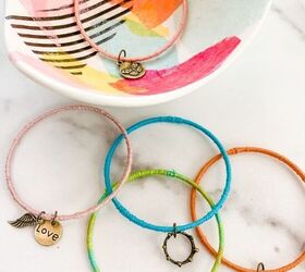 how to make bracelets with embroidery thread and charms
