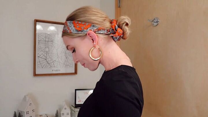 how to style hair scarves
