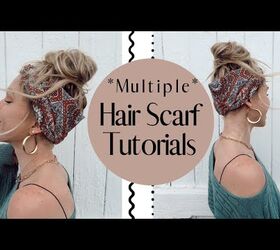 How to Style Hair Scarves