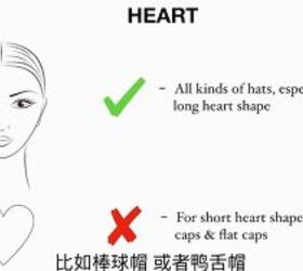how to choose hats for your face shape, Best hats for heart face shape