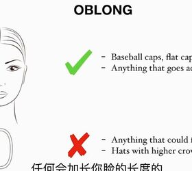 how to choose hats for your face shape, Best hats for oblong face