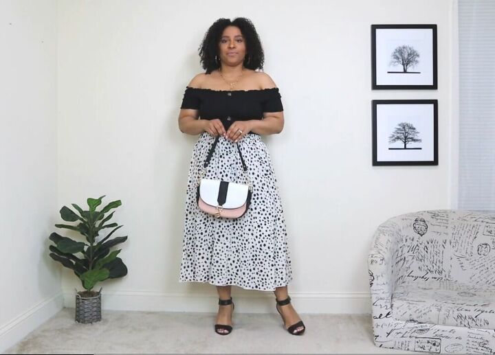 how to style a midi skirt for spring, How to style a midi skirt