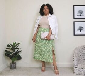 how to style a midi skirt for spring, Easy midi skirt style