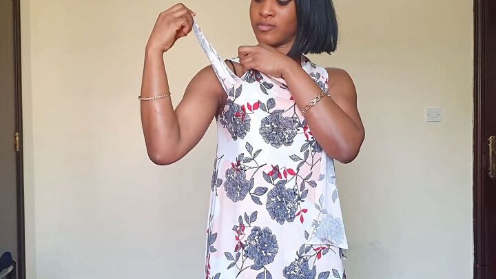 cowl neck dress cutting Cowl Neck Mini Dress Sewing Pattern