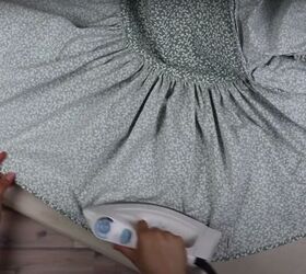 puff sleeve dress sewing tutorial bedsheet upcycle