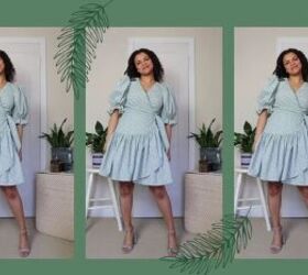 Puff Sleeve Dress Sewing Tutorial: Bedsheet Upcycle