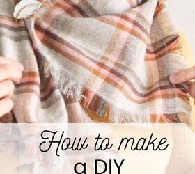 how to make a fringe scarf, Pin me on Pinterest
