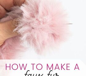 how to make a faux fur pom pom