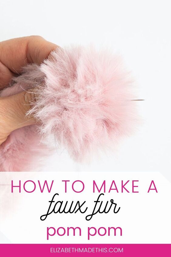 how to make a faux fur pom pom