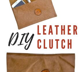 leather diy clutch purse