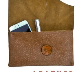 leather diy clutch purse