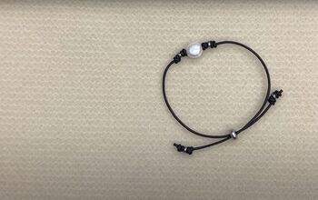 Quick and Easy Pearl and Leather Bracelet