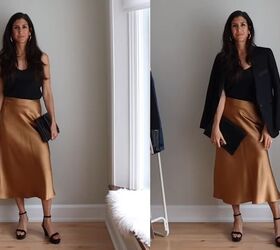 style a midi slip skirt 20 ways, How to style a midi skirt