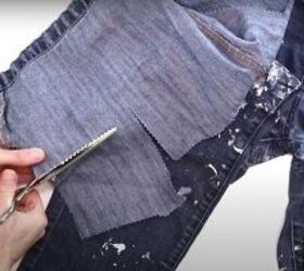 how to repair holes in jeans, How to repair a hole in jeans knee