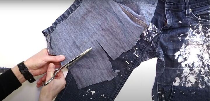 how to repair holes in jeans, How to repair a hole in jeans knee