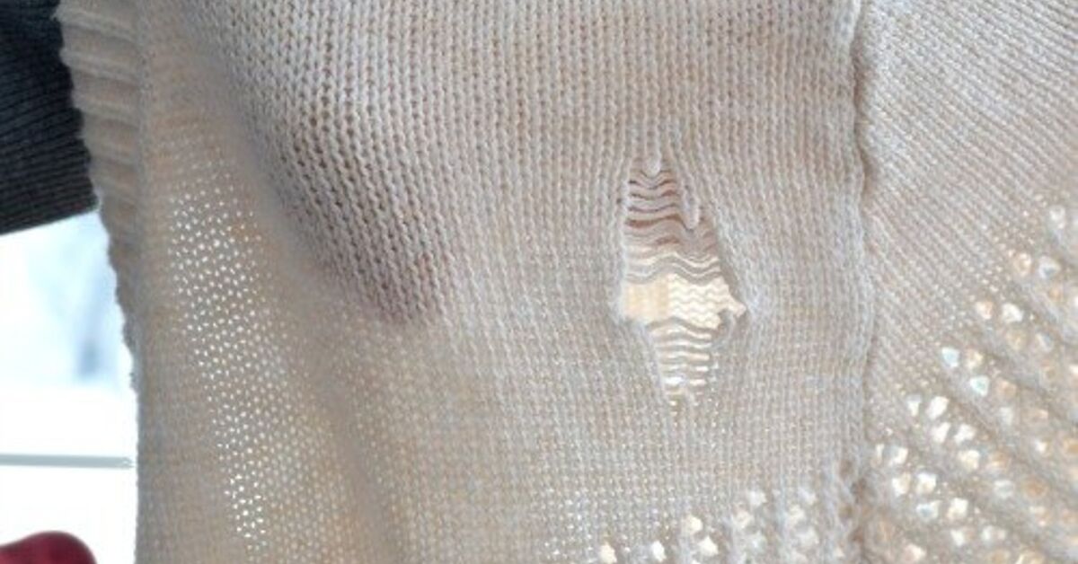 Torn Pyjamas How To Salvage A Torn Sweater When You Don't Really Sew | Upstyle