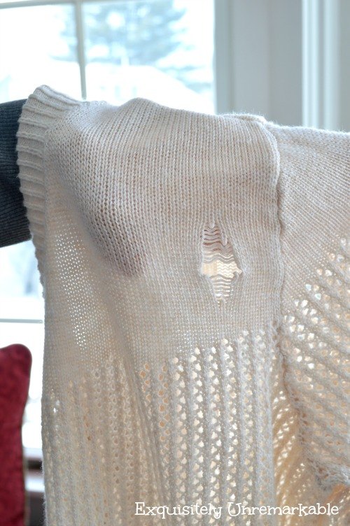 how to salvage a torn sweater when you don t really sew