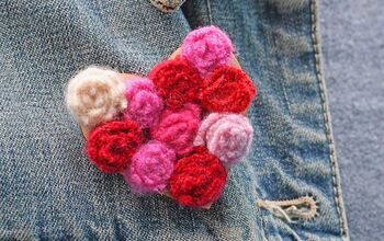 Cute Heart Shape Brooch Out of Old Sweaters