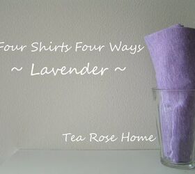 four shirts four ways lavender