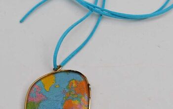 How To Make A Personalized Map Necklace From Eyeglasses