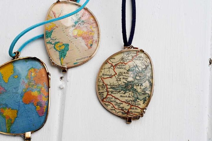 how to make a personalized map necklace from eyeglasses