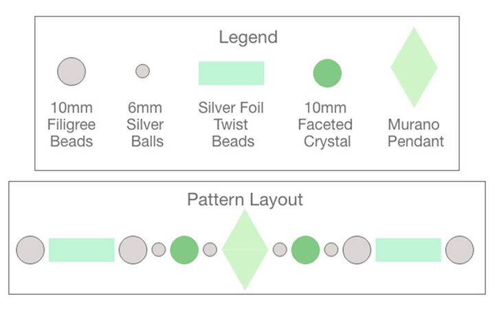 how to use a bead design board to design a necklace