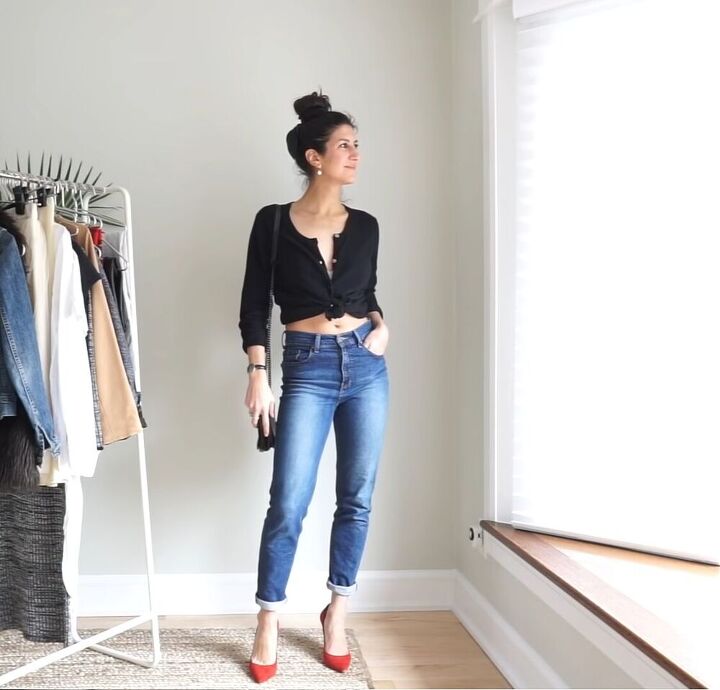 how to style a black cardigan, How to style cardigan