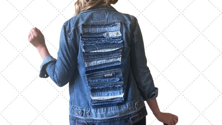 Fumo sconto Alzati invece  Upcycle A Patchwork Denim Jacket With Old Jeans | Upstyle