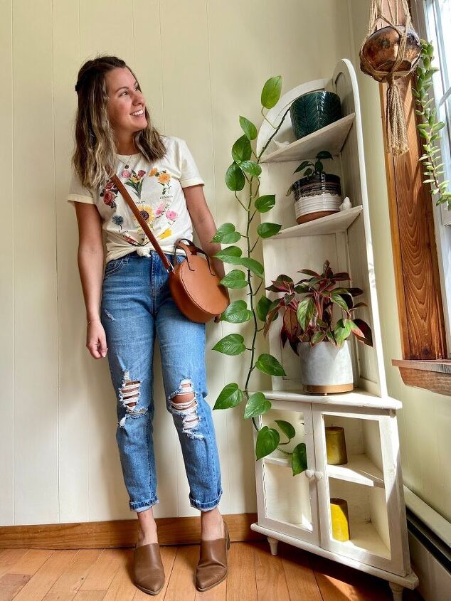 floral tee styling