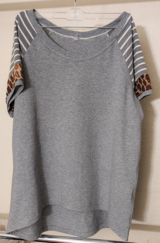 give your raglan sleeve some fun leopard contrast